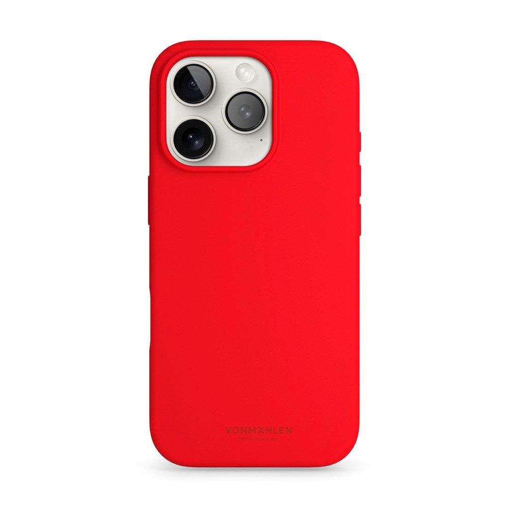 Vonmählen iPhone 16 Pro Eco Silikone Cover - MagSafe Kompatibel - Firecracker