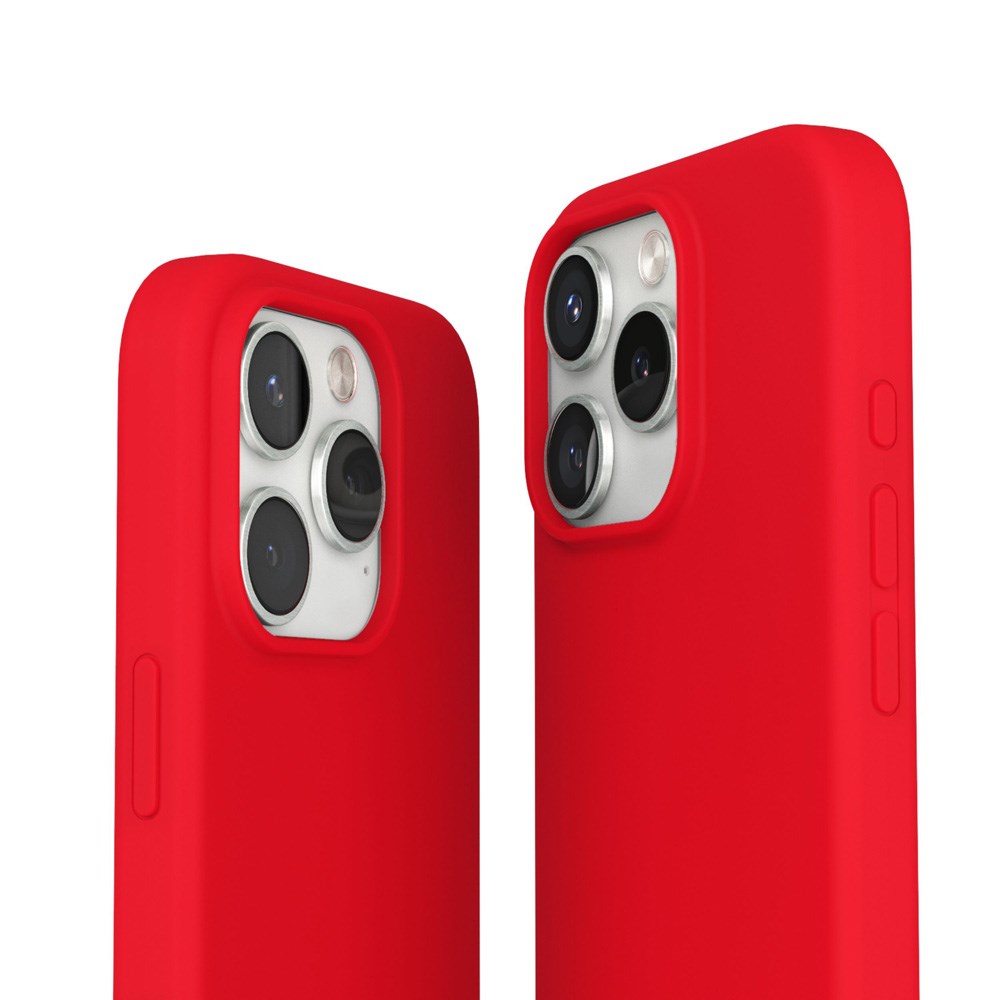Vonmählen iPhone 16 Pro Eco Silikone Cover - MagSafe Kompatibel - Firecracker