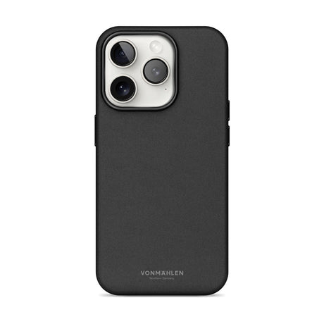 Vonmählen iPhone 16 Pro Max Like Leather Cover - MagSafe Kompatibel - Black