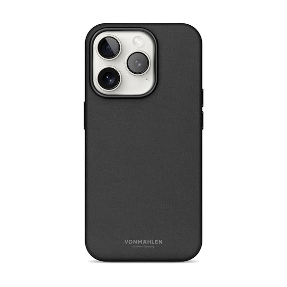 Vonmählen iPhone 16 Pro Max Like Leather Cover - MagSafe Kompatibel - Black