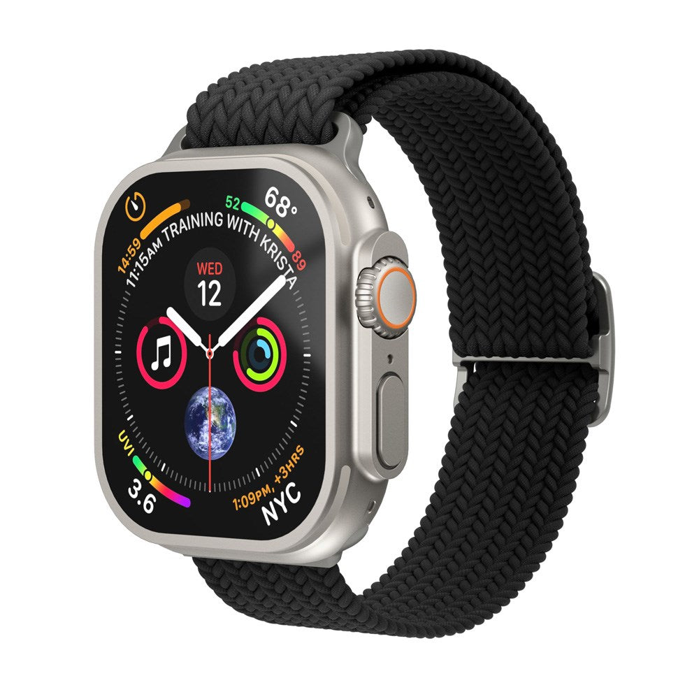 Apple Watch (38/40/SE/41/42mm) Vonmählen Woven Loop Nylon Rem - Black