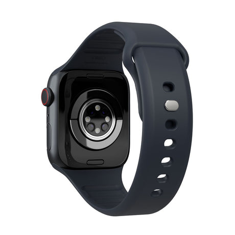 Apple Watch (42/44/SE/45/46/49mm) Vonmählen Classic Band 2 Genanvendt Silikone Rem - Mørkeblå