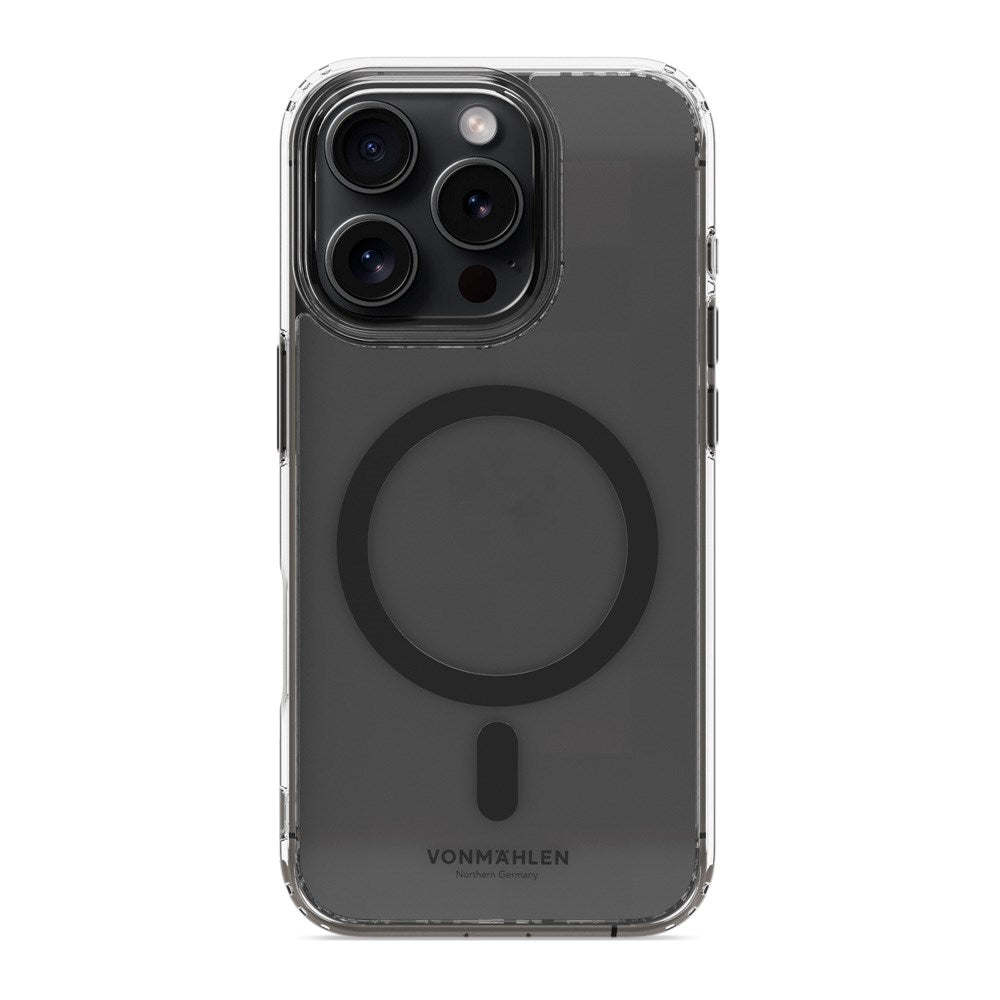 Vonmählen iPhone 16 Pro Transparent Cover - MagSafe Kompatibel - Sort