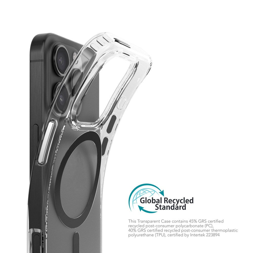 Vonmählen iPhone 16 Pro Transparent Cover - MagSafe Kompatibel - Sort