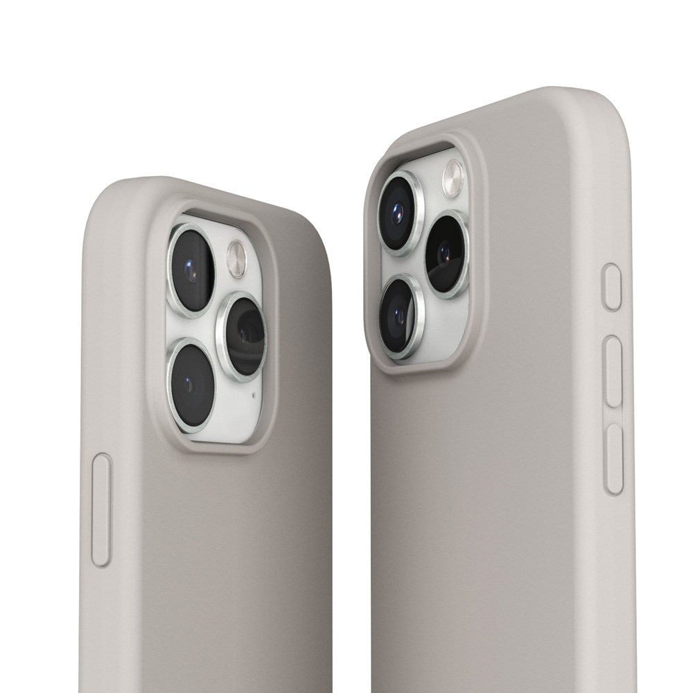 Vonmählen iPhone 16 Pro Eco Silikone Cover - MagSafe Kompatibel - Cream