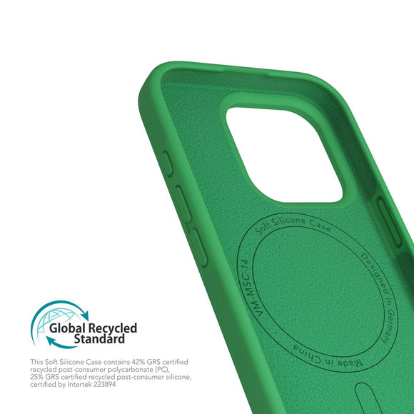 Vonmählen iPhone 16 Pro Eco Silikone Cover - MagSafe Kompatibel - Green Haven