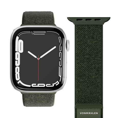 Apple Watch (38/40/SE/41/42mm) Vonmählen Fitness Loop 2 Nylon Rem - Grøn