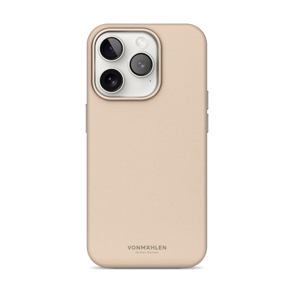 Vonmählen iPhone 16 Pro Max Like Leather Cover - MagSafe Kompatibel - Cream