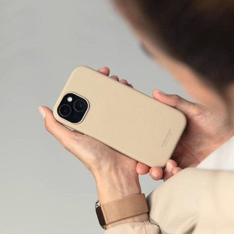 Vonmählen iPhone 16 Pro Max Like Leather Cover - MagSafe Kompatibel - Cream