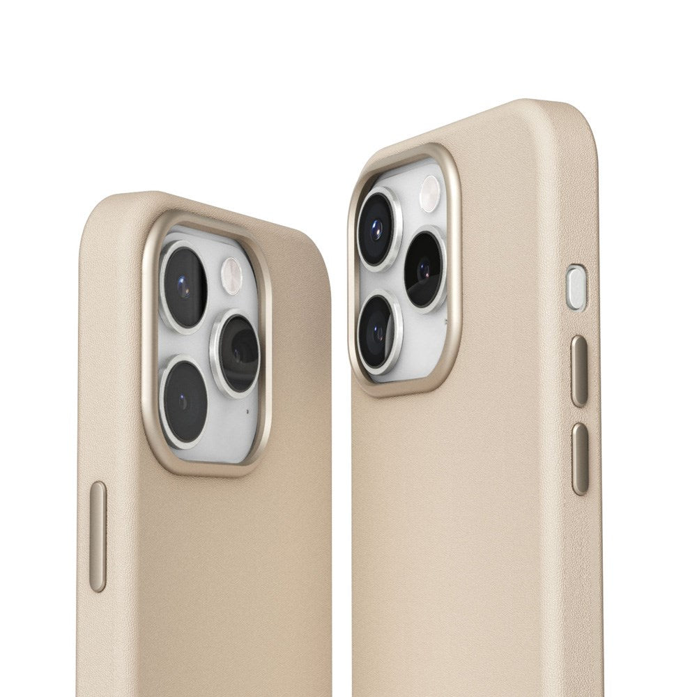 Vonmählen iPhone 16 Pro Max Like Leather Cover - MagSafe Kompatibel - Cream
