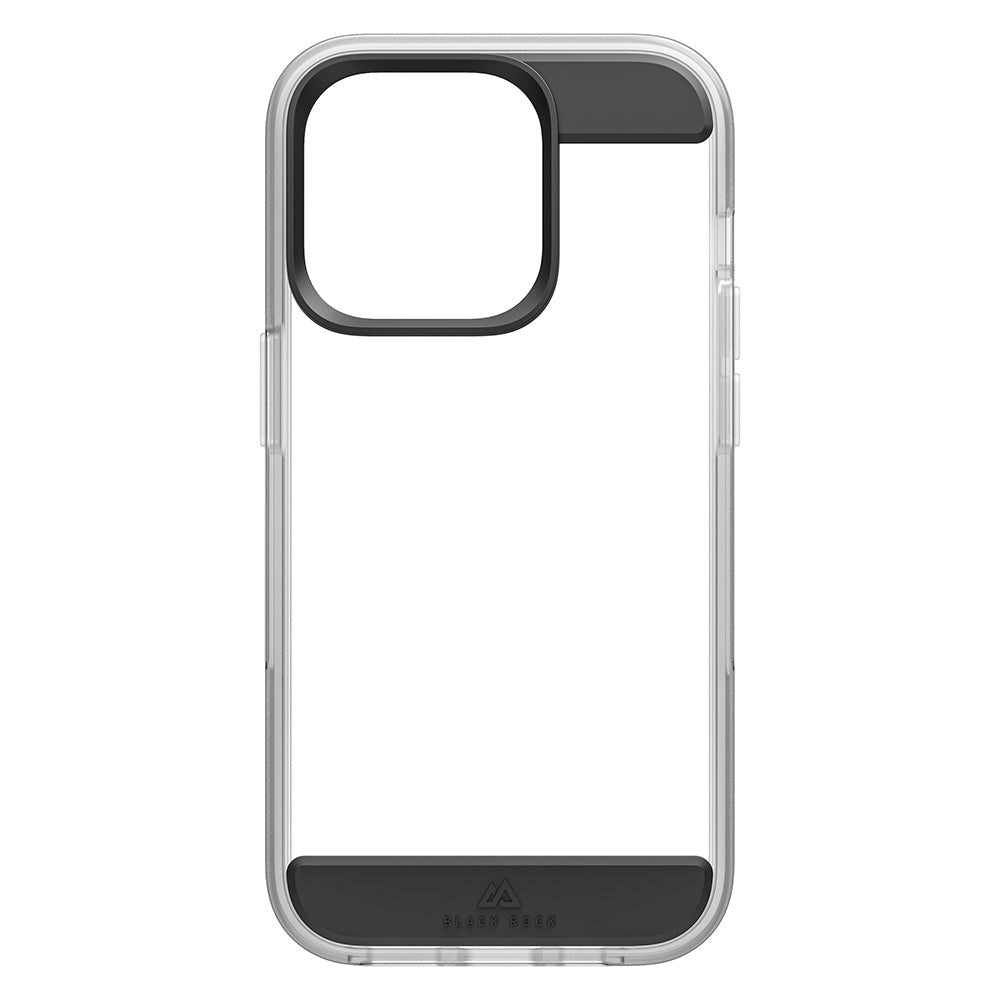 iPhone 14 Pro Black Rock Air Robust Cover - Gennemsigtig / Sort