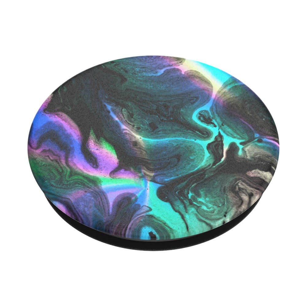 POPSOCKETS PopGrip Oil Agate Aftageligt Greb m. Standerfunktion