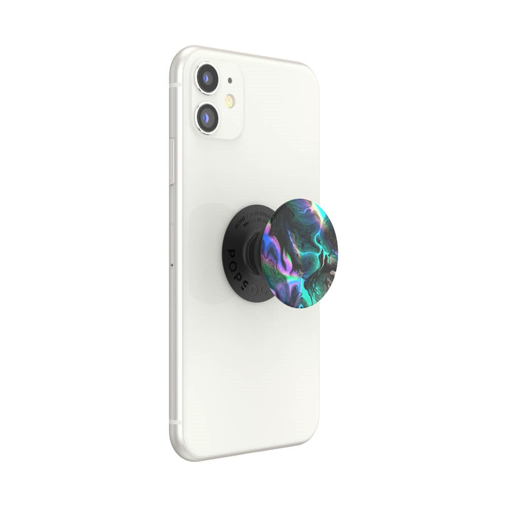POPSOCKETS PopGrip Oil Agate Aftageligt Greb m. Standerfunktion