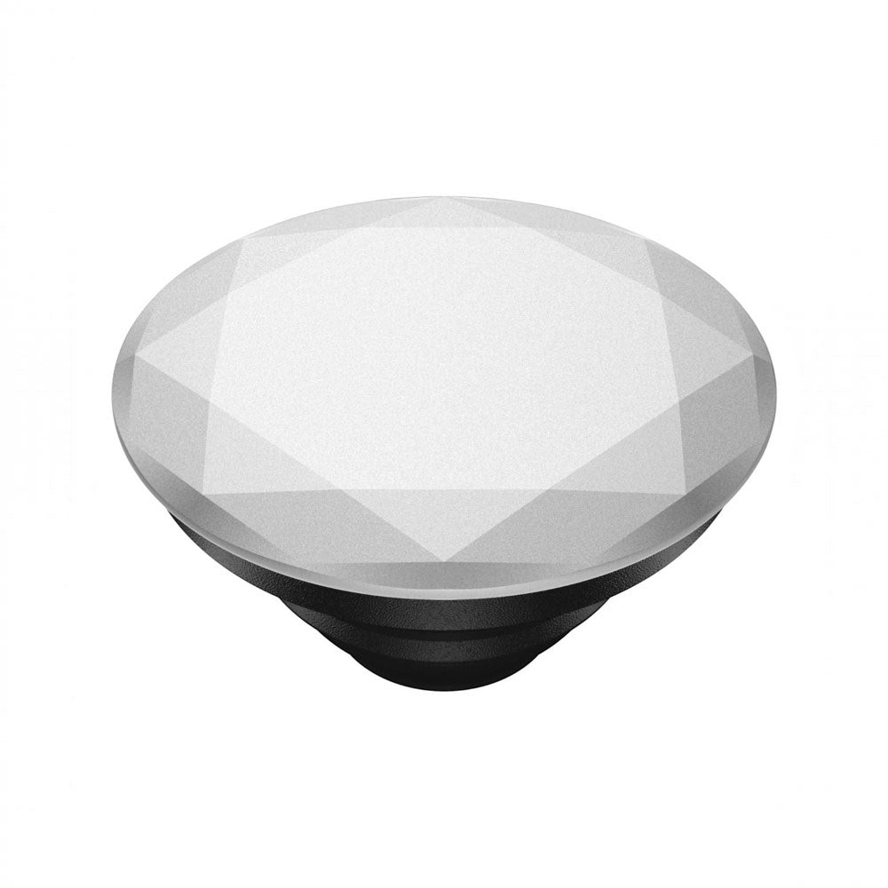 POPSOCKETS PopGrip Aftageligt Greb m. Standerfunktion - Metallic Diamond Silver