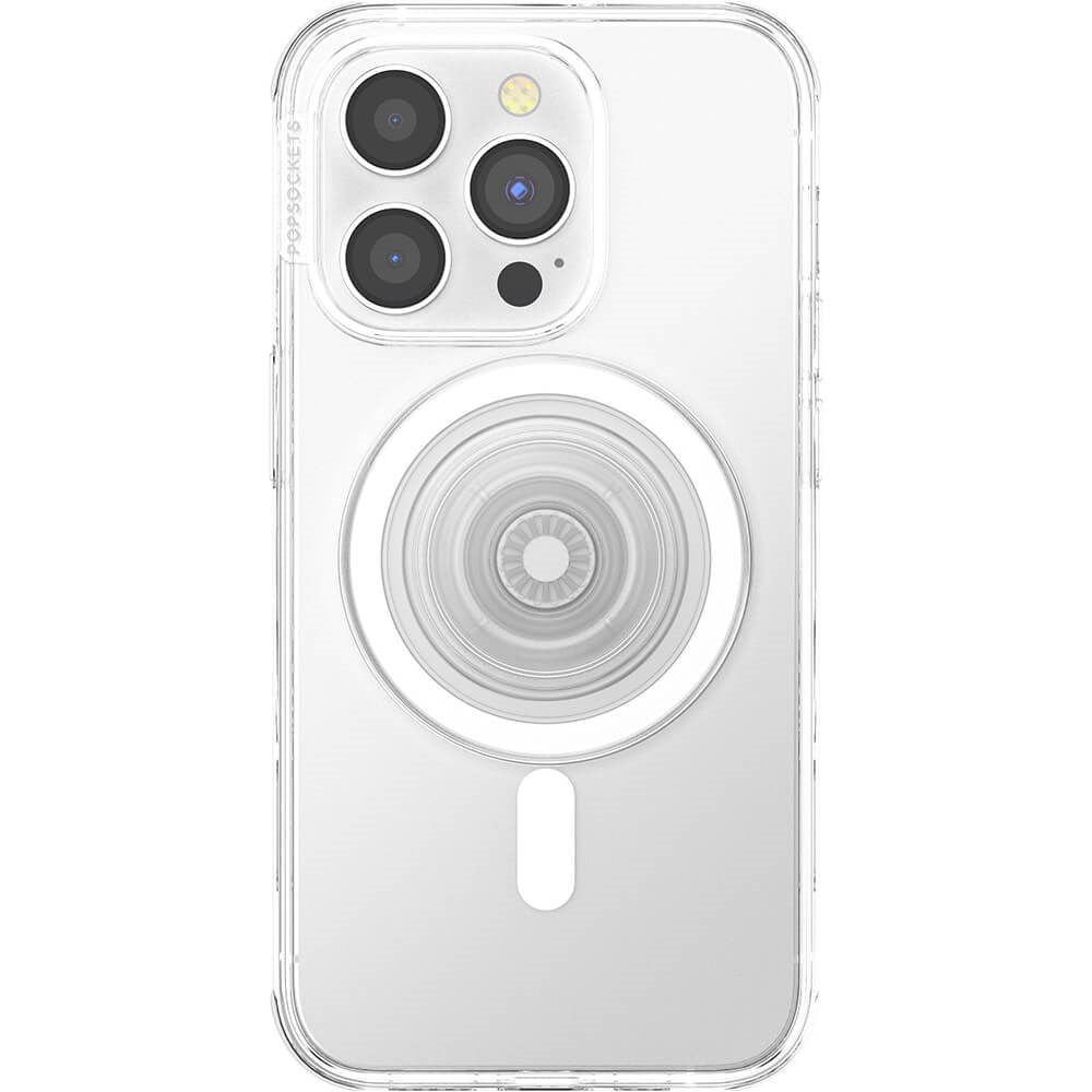POPSOCKETS PopGrip Clear MagSafe Aftageligt Greb m. Standerfunktion
