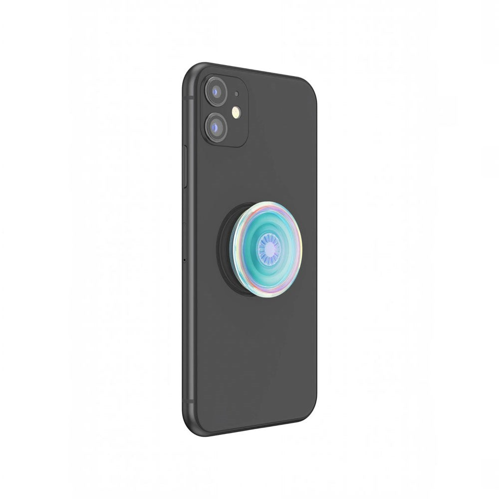POPSOCKETS PopGrip Aftageligt Greb m. Standerfunktion - Clear Iridescent
