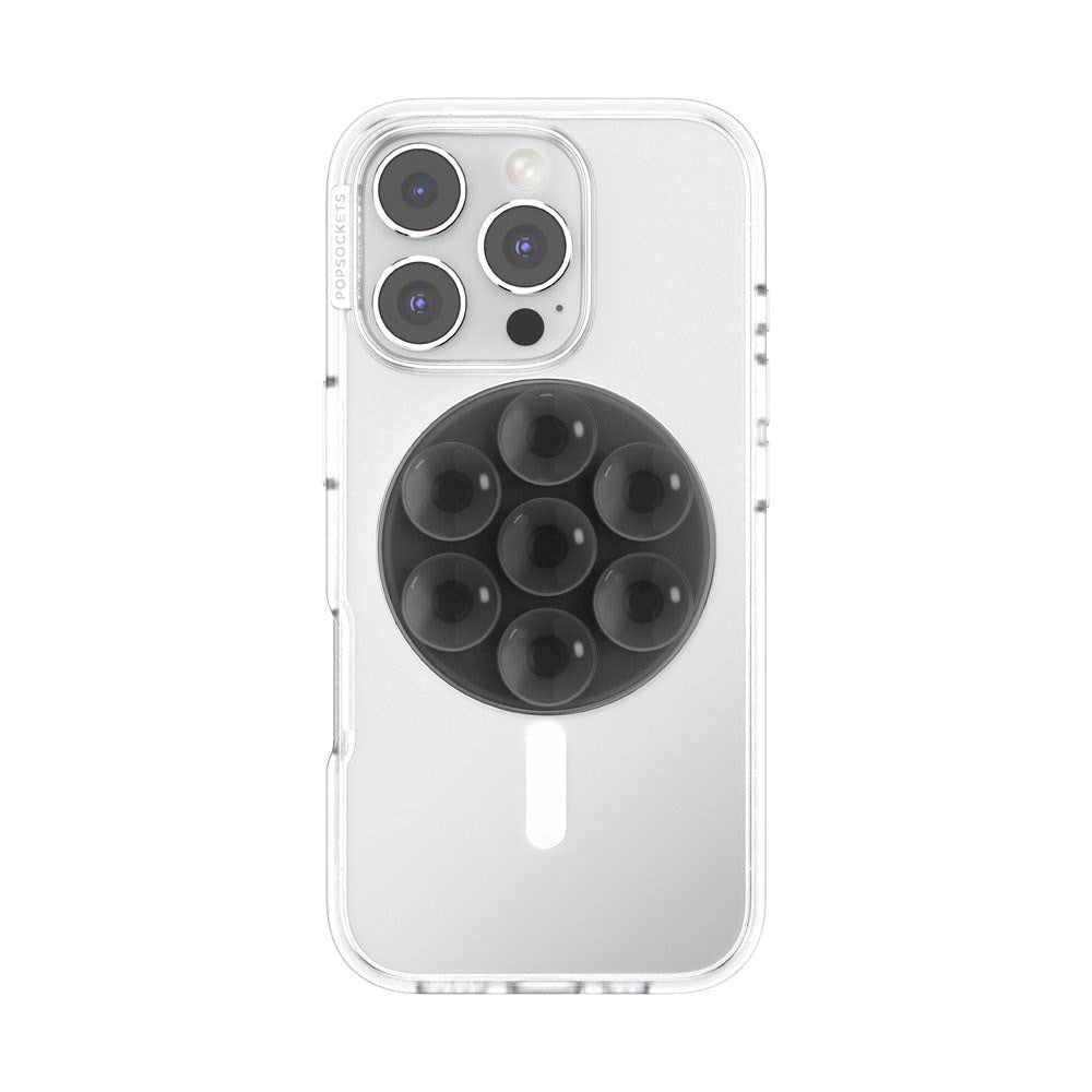 POPSOCKETS PopGrip Translucent Black MagSafe Aftageligt Greb m. Sugekopper