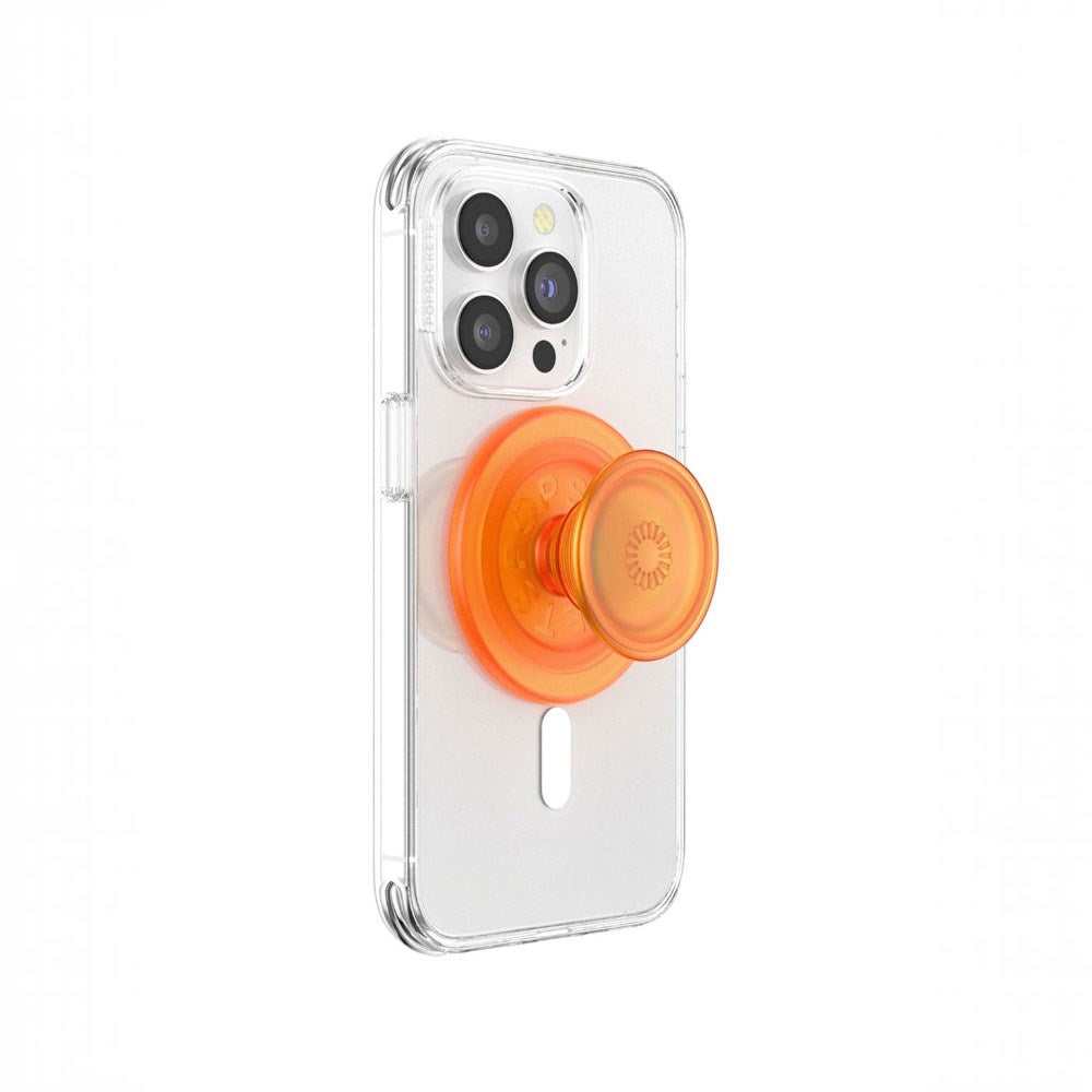POPSOCKETS PopGrip MagSafe - Aftageligt Greb m. Standerfunktion - Orange Zest