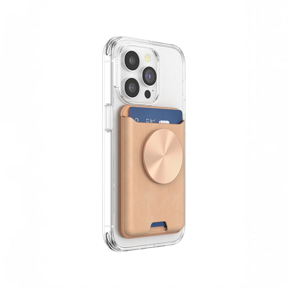 POPSOCKETS PopWallet Kortholder - MagSafe Kompatibel - Guld