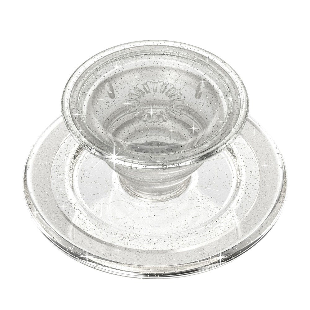 POPSOCKETS PopGrip MagSafe - Aftageligt Greb m. Standerfunktion - Clear Glitter