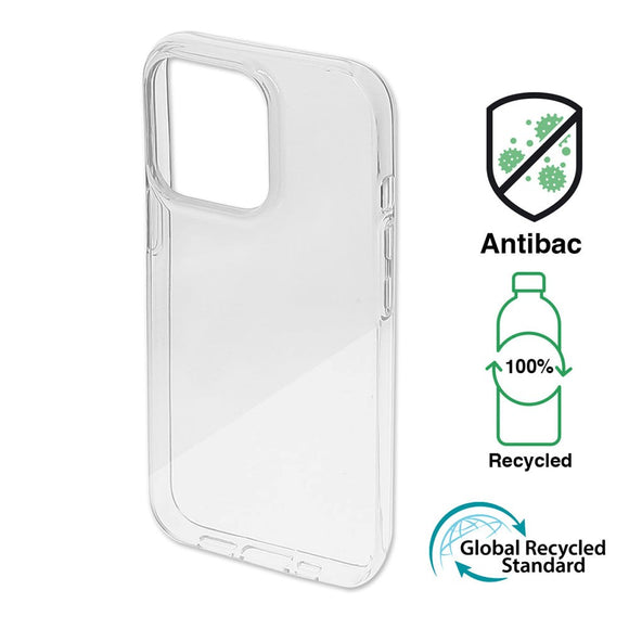 iPhone 14 Plus 4Smarts AntiBac Eco Cover - 100% Genbrugsplast - Gennemsigtig