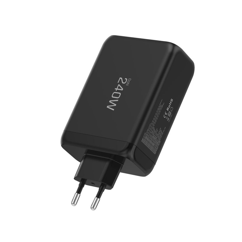 Tech-Protect 240W Vægoplader m. 3x USB-C & 1x USB-A - Sort