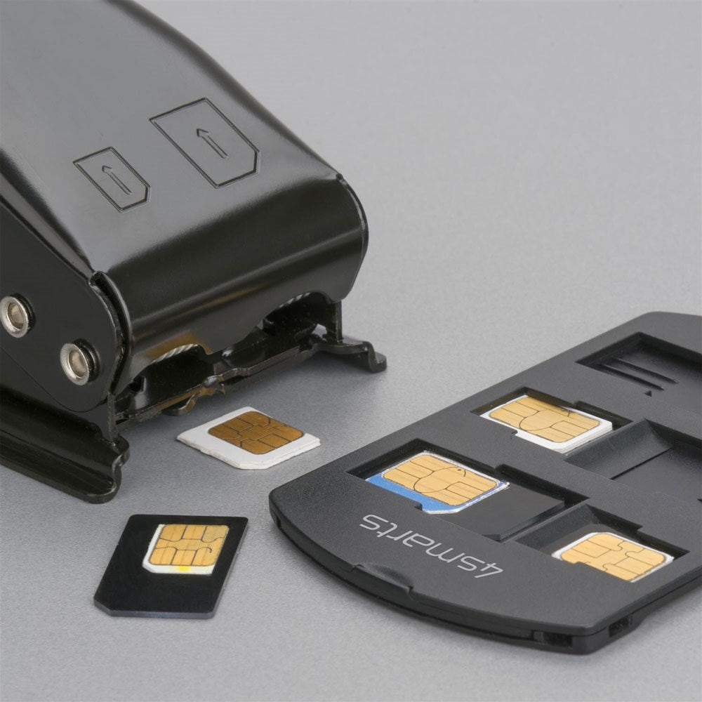 4smarts SIM Adapter Sæt - 3 stk - Sort