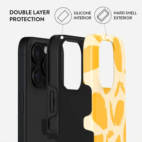 Burga iPhone 16 Pro Tough Fashion Case - Lemon Tart