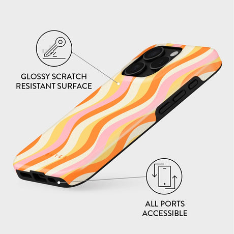 Burga iPhone 16 Pro Tough Fashion Case - Flower Power