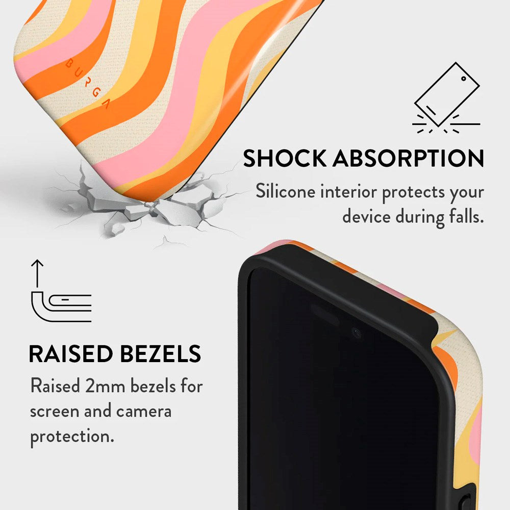 Burga iPhone 16 Pro Tough Fashion Case - Flower Power