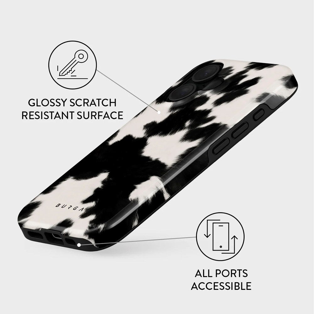 iPhone 16 Burga Tough Fashion Case - MagSafe Kompatibel - Achromatic