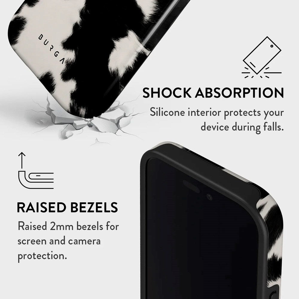 iPhone 16 Burga Tough Fashion Case - MagSafe Kompatibel - Achromatic