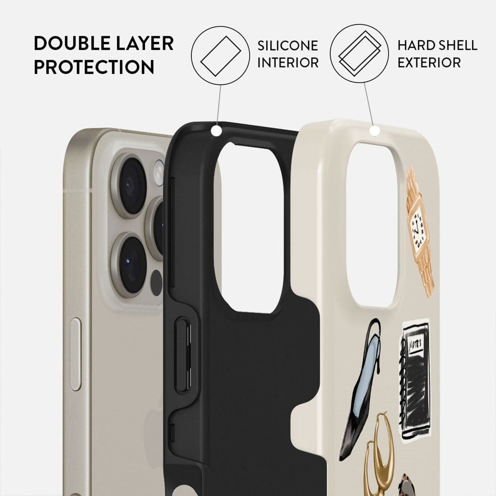 Burga iPhone 16 Pro Tough Fashion Case - Boss Babe