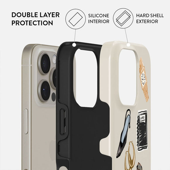 Burga iPhone 16 Pro Tough Fashion Case - Boss Babe