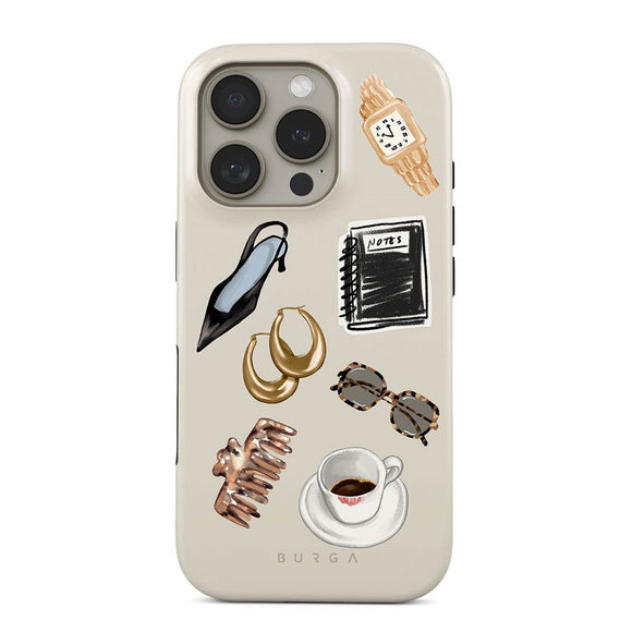 Burga iPhone 16 Pro Tough Fashion Case - Boss Babe