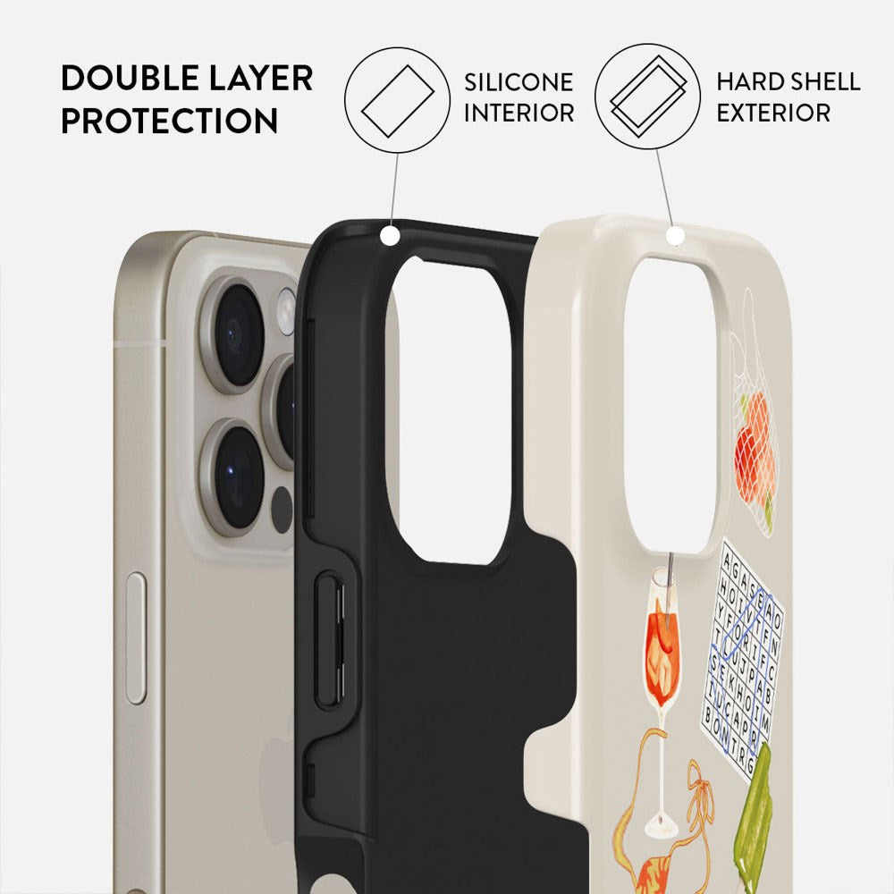 Burga iPhone 16 Pro Tough Fashion Case - Seaside Muse