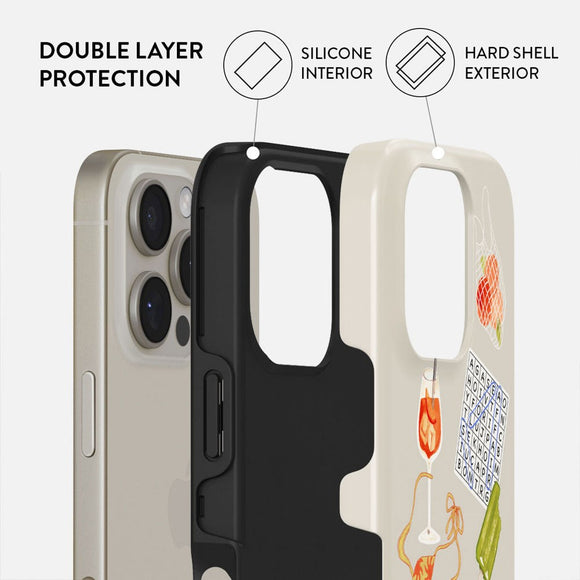 Burga iPhone 16 Pro Tough Fashion Case - Seaside Muse