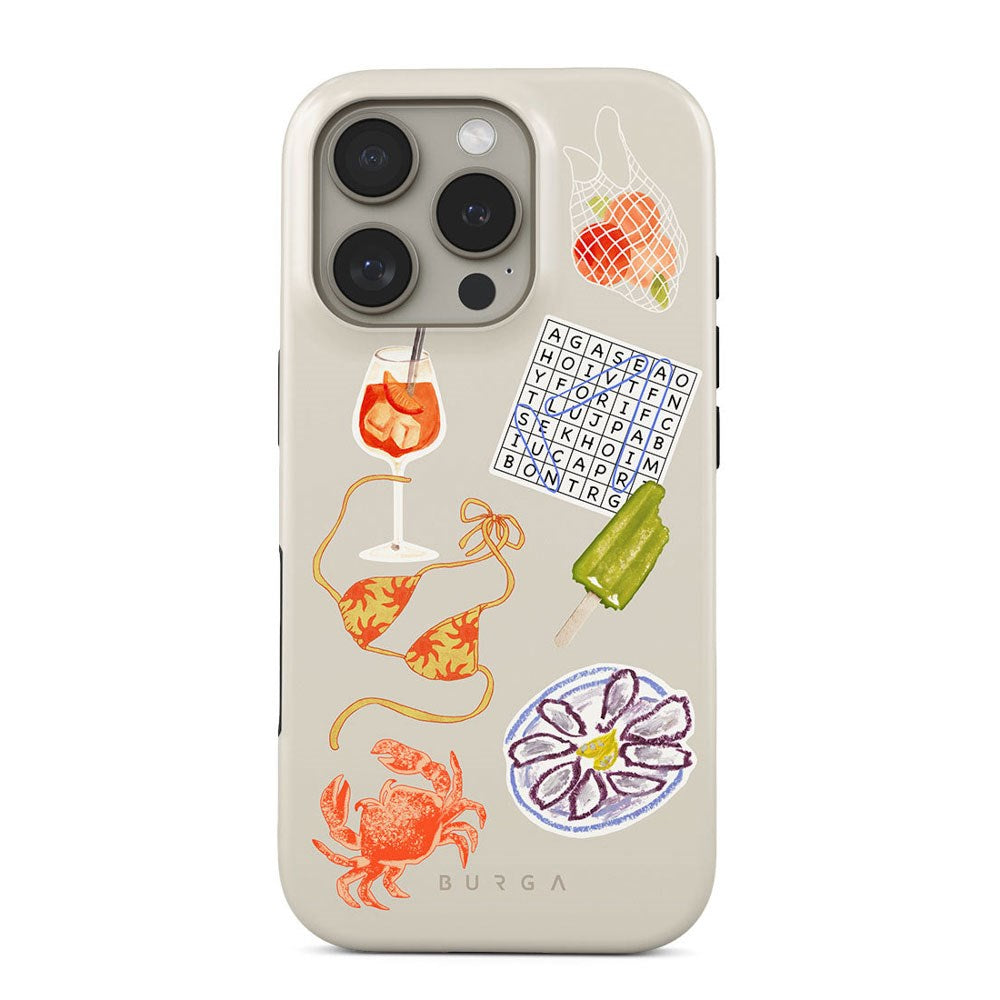 Burga iPhone 16 Pro Tough Fashion Case - Seaside Muse