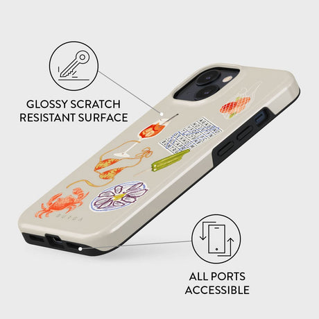 Burga iPhone 14 Tough Fashion Case - Seaside Muse