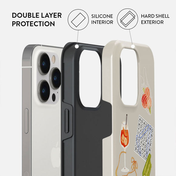 Burga iPhone 14 Pro Tough Fashion Case - Seaside Muse