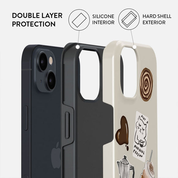 Burga iPhone 15 Tough Fashion Case - Oat Milk Please