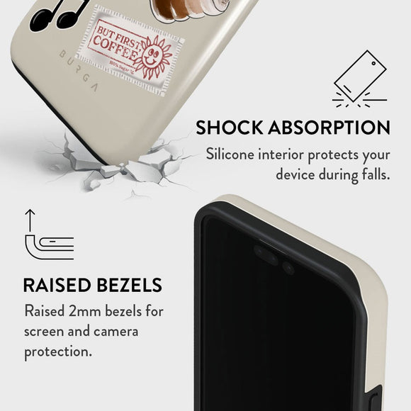 Burga iPhone 15 Pro Tough Fashion Case - Oat Milk Please