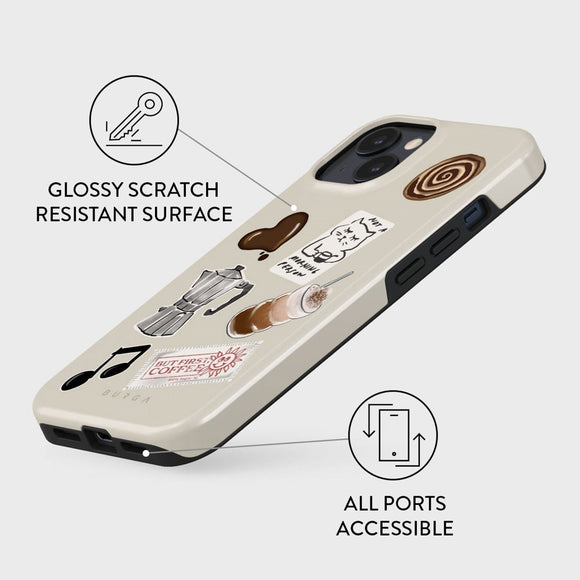 Burga iPhone 14 Tough Fashion Case - Oat Milk Please