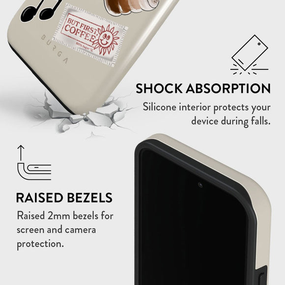 Burga iPhone 14 Pro Tough Fashion Case - Oat Milk Please