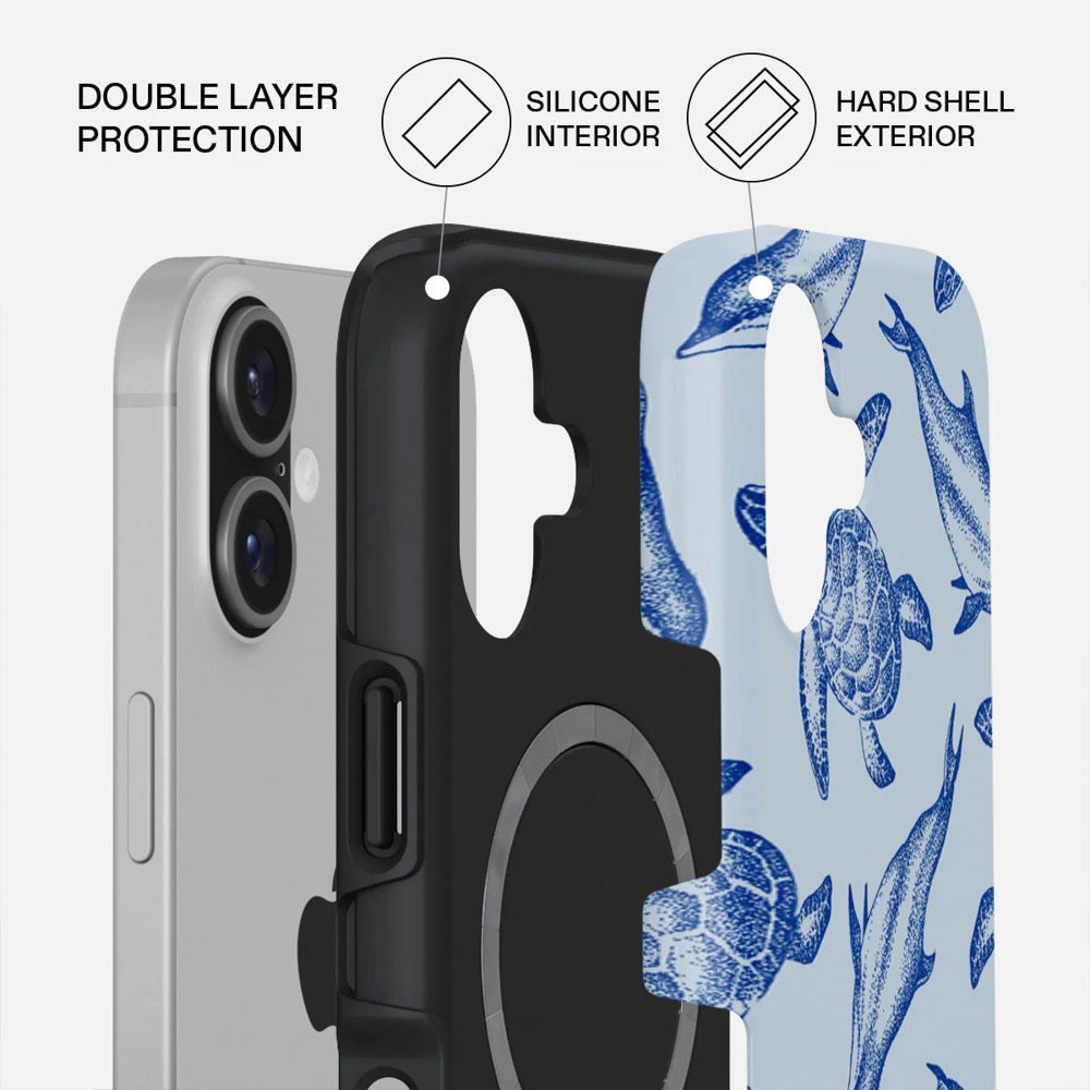Burga iPhone 17 Tough Fashion Case - MagSafe Kompatibel - Aquatic Dance