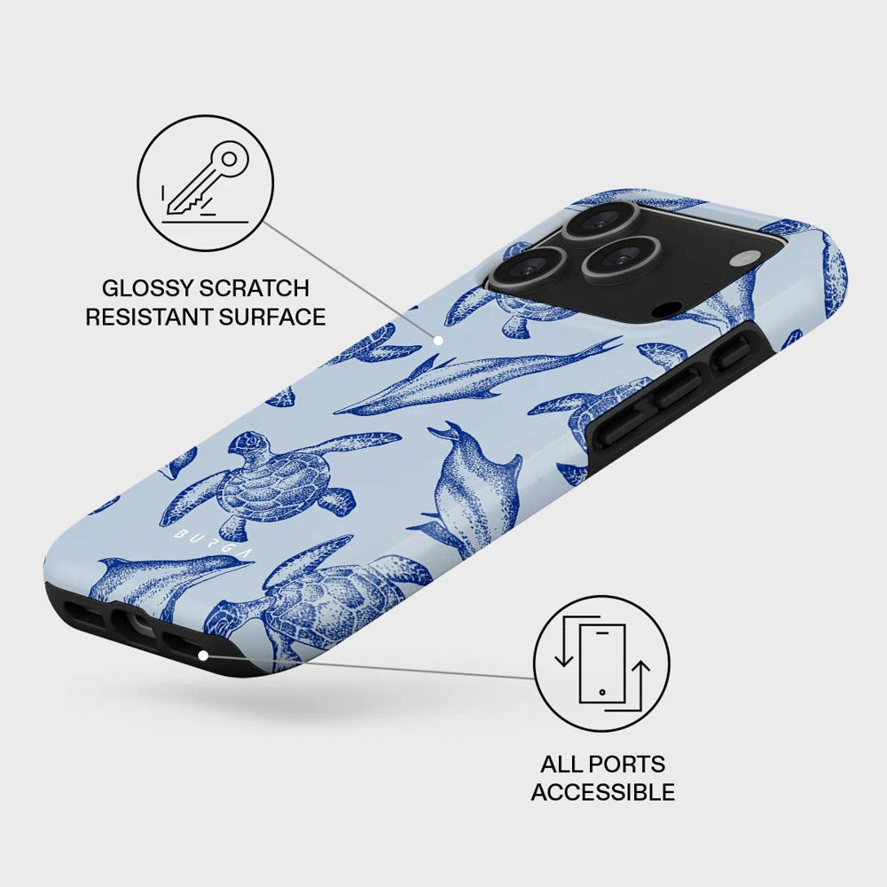 Burga iPhone 17 Pro Tough Fashion Case - MagSafe Kompatibel - Aquatic Dance