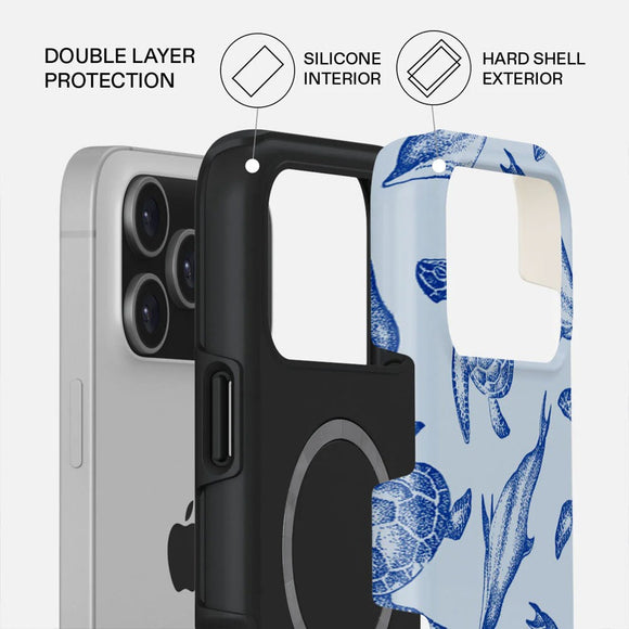 Burga iPhone 17 Pro Max Tough Fashion Case - MagSafe Kompatibel - Aquatic Dance