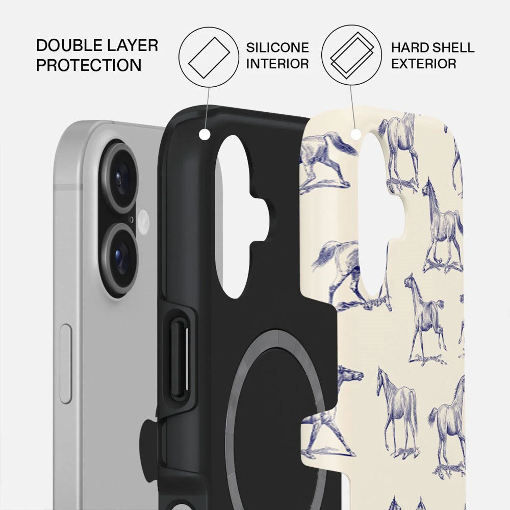 Burga iPhone 17 Tough Fashion Case - MagSafe Kompatibel - Derby Race