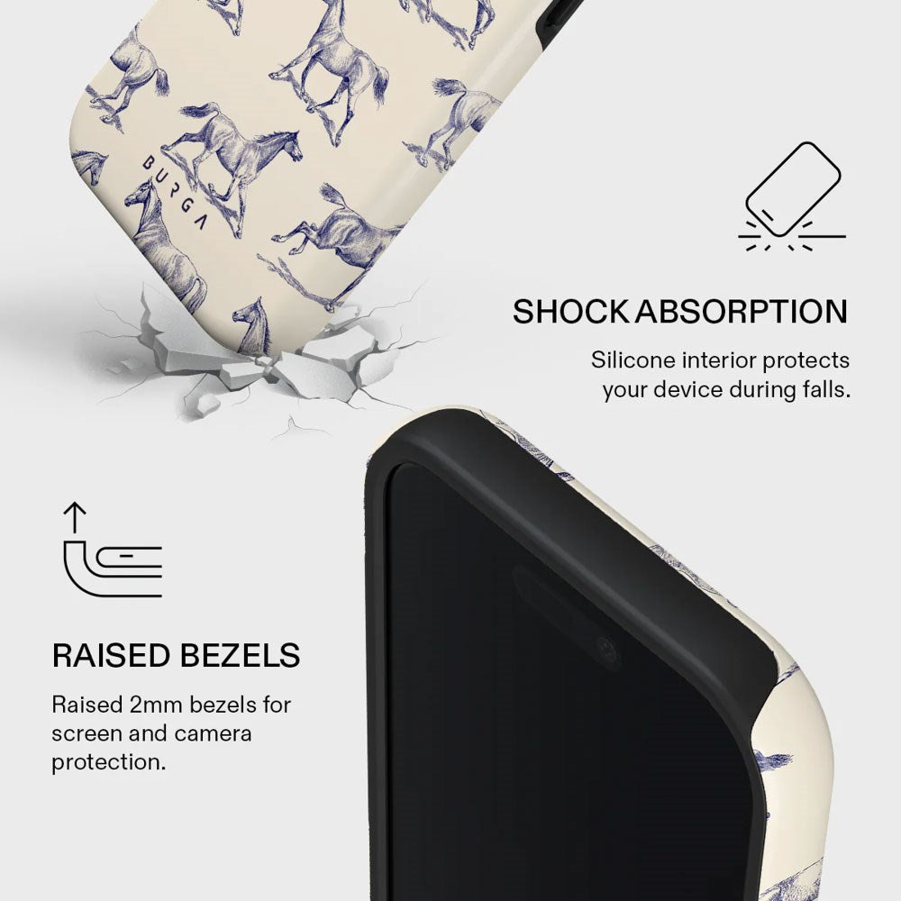 Burga iPhone 17 Tough Fashion Case - MagSafe Kompatibel - Derby Race