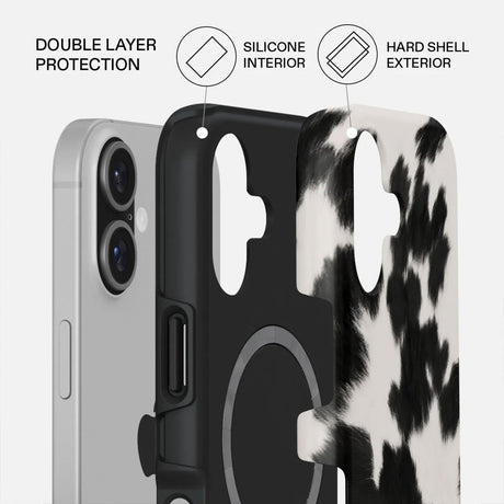 Burga iPhone 17 Tough Fashion Case - MagSafe Kompatibel - Achromatic